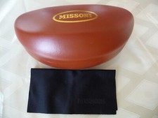 MISSONI Brillenetui Sonnenbrillen Etui mit Putztuch Kognak 