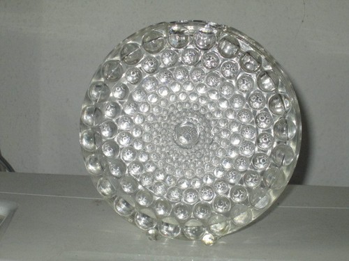 Blockvase glas bubbles - rund, um
