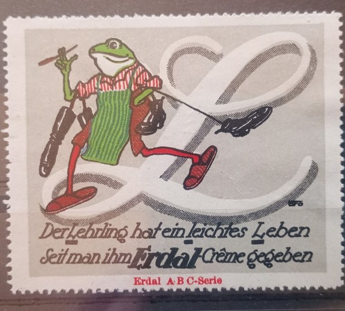 Werbemarke erdal abc - erdal,
