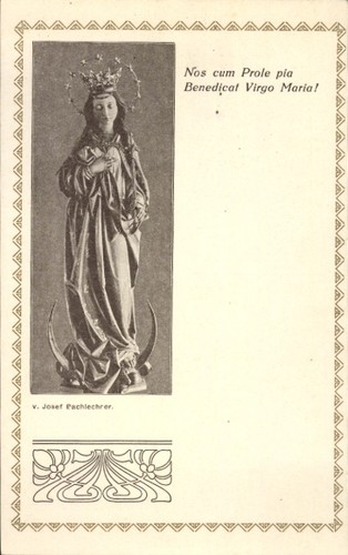 Passepartout marienstatue - passepartout, ak