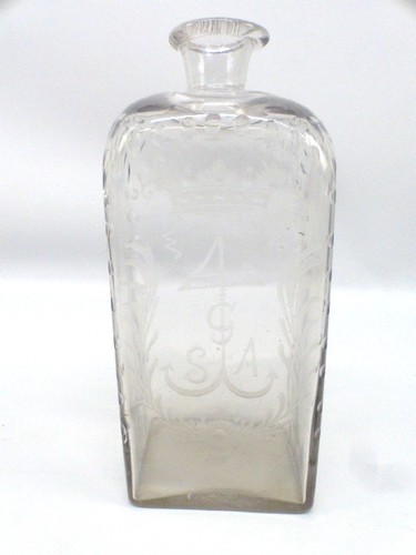 Antike brandweinflasche glas - antike,