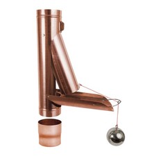 Regenwasser Klappe Kupfer