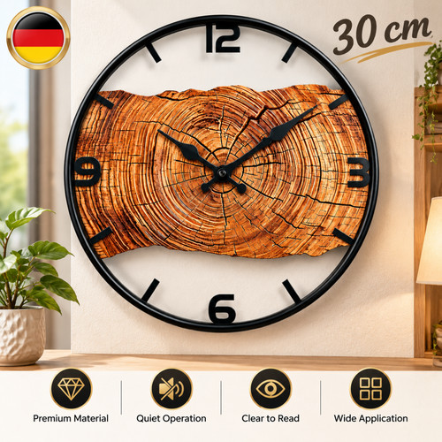 Holz wanduhr schwarzbraun für - wanduhr,