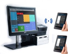 Mobile GASTRO Kassensystem zur MIETE: 15" Kasse, 2xBestellterminal, Bondrucker