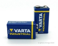 10 x Varta Industrial 9V Blockbatterie 6LR61 V4022 auch für Rauchmelder