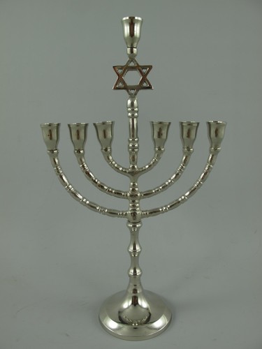 Chanukkaleuchter armig - chanukkaleuchter, 7-armig