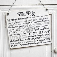 Vintage Dekoschild Holzschild