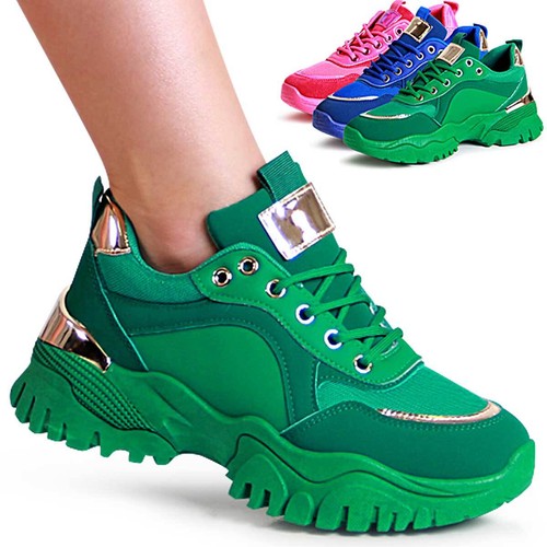 Damenschuhe plateau sneaker - plateau,