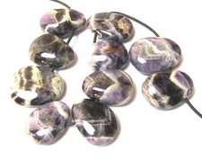 Trommelstein gebohrt Amethystquarz 500 g