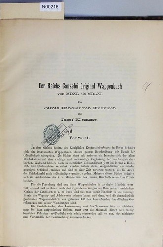 Der reichs canzelei original - canzelei,