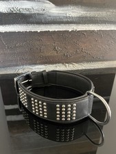 Hundehalsband Leder Schwarz