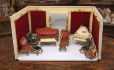 Alte PUPPENSTUBE Puppenmöbel