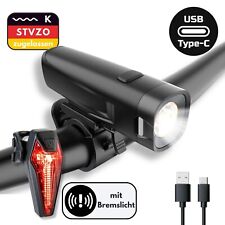 Fahrradlicht Set StVZO LED USB
