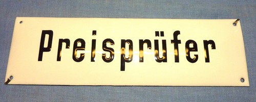 Antikes emailschild - antikes,