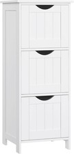 Badezimmerschrank, Badschrank, Beistellschrank mit 3 Schubladen, schmales 123ws