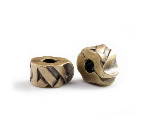 Metallperlen clip bronze ø - 2,