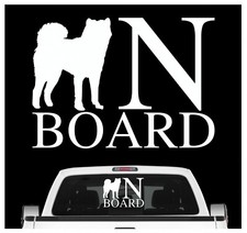 Akita Inu On Board Auto Aufkleber Hund Folie Japan Small Japanese Dog Sticker