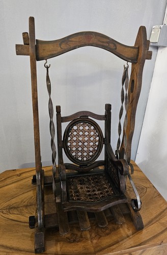Puppenschaukelstuhl antik - puppenschaukelstuhl,