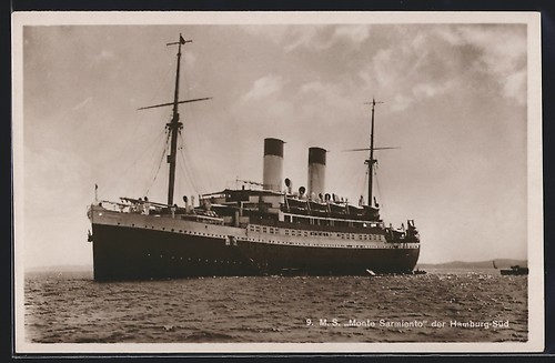 Ansichtskarte passagierschiff - ansichtskarte,