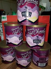  heiße Schokolade leere Behälter von Miles Tea & Coffee Merchants x 6