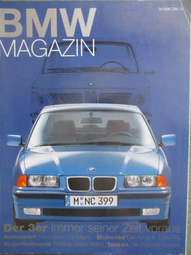 Bmw magazin 1996 3er reihe - bmw, 3/1996