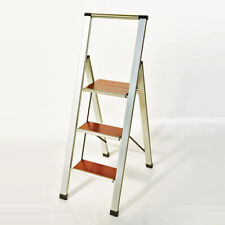 Klapptrittleiter Marona 3 - 3 Stufen Trittleiter Haushaltsleiter Alu/Holz