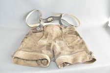 Kurze Speckige Lederhose Träger und Hirsch Säcklerarbeit / i6