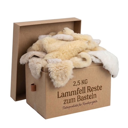 Mattes lammfell bastelpaket - lammfell,