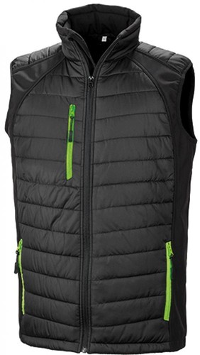 Herren black compass - black, softshell