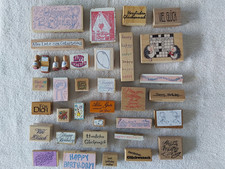 Motivstempel Glückwünsche Sprüche Kunststempel Gummistempel 36 Stück Kovolut H8