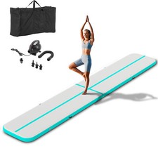 6M Air Turnmatte Track Tumbling Matte Aufblasbar Gymnastikmatte + Elektropumpe