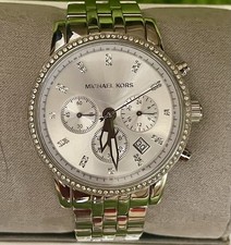 michael kors damenuhr silber Mit Strasssteine ￼groß