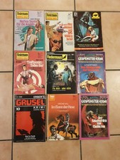9 Fledermaus Kriminal Grusel Vampir Romane 1.Auflage von 70er-Jahre 