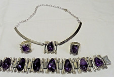 Schmuckset mit Amethyst 