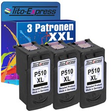 3x Patronen Black