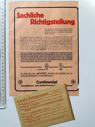 Werbung 1914 continental - werbung,