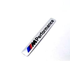 BMW  M Performance Logo Emblem ALU Interieur Car Sticker Aufkleber Silber !