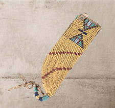 Leder Fransen Messerhülle