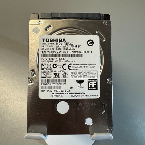 Toshiba 500gb interne - 2,5",