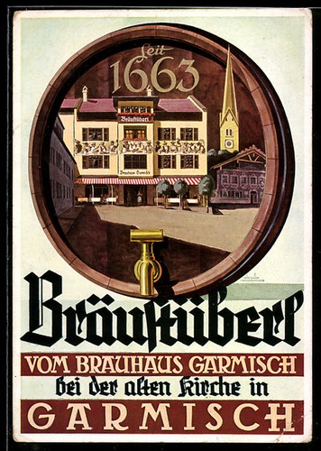 Künstler garmisch - künstler-ak,