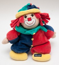 STERNTALER Clown blau rot bunt Nicki Stofftier Puppe SELTEN