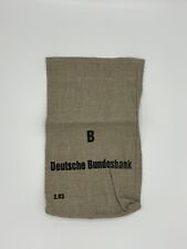 Geldsack Deutsche Bundesbank Geldbeutel Münzsack Leinensack Original Größe B