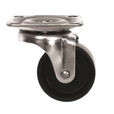 1 Stück Fernsehtischrollen Eisen verzinkt Kunststoff schwarz Möbel Größe wählbar