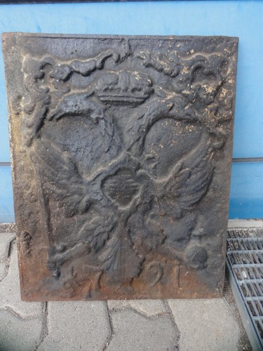 Uralte wappen gusseisenplatte - uralte,