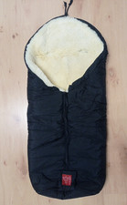 Kaiser Fußsack, Lammfell, schwarz, Kinderwagen-Fußsack