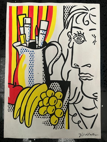 Roy lichtenstein - lichtenstein, (handarbeit)