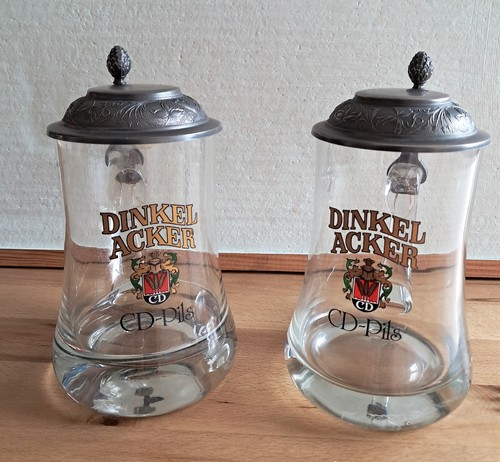 Bierhumpen aus glas mit - 2,