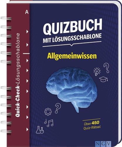 Quizbuch mit lösungsschablone - quizbuch,
