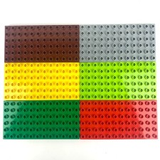 LEGO Duplo Platten Bauplatten 2x4 4x8 8x8 6x12 8x16 Noppen - Bunt Farben Größe