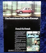 Citroen DS,  originale Werbung aus 1968 DS / ID 19, ID 20, DS 20, DS 21, Pallas
